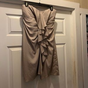 Strapless Taupe BCBG Mini Dress